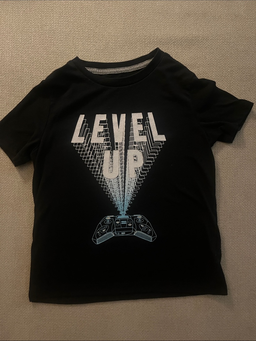 Level Up Graphic Tee - Black - Kids